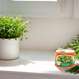 کنسرو سبزی قورمه سرخ شده