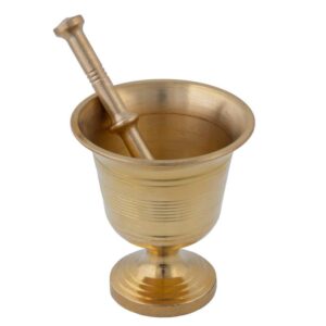 هاون برنجی زعفران کوب