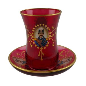 استکان  و نعلبکی طرح شاه عباسی